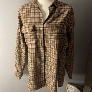 Vintage Braun plaid wool shirt